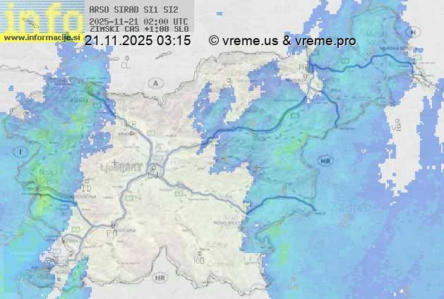 Radarska karta padavin