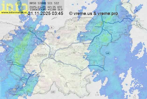 Radarska karta padavin