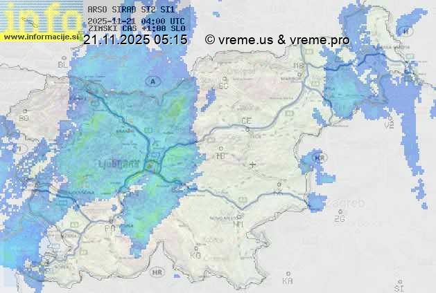 Radarska karta padavin