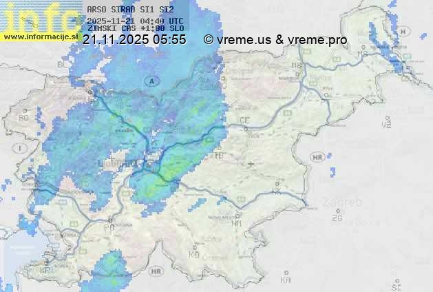 Radarska karta padavin
