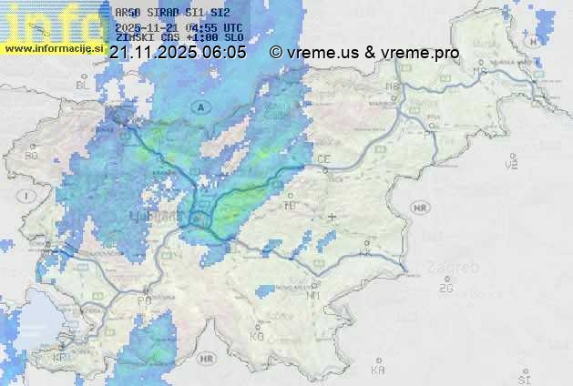 Radarska karta padavin