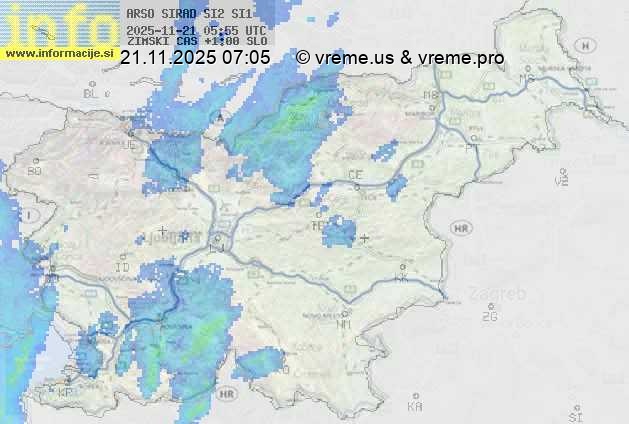 Radarska karta padavin