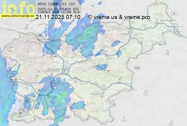 Radarska karta padavin