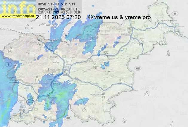 Radarska karta padavin