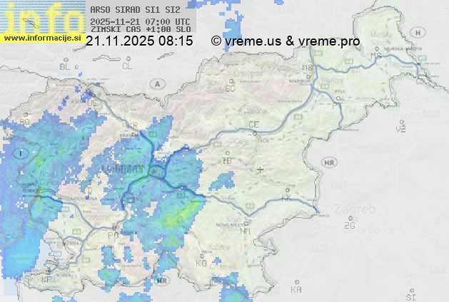 Radarska karta padavin