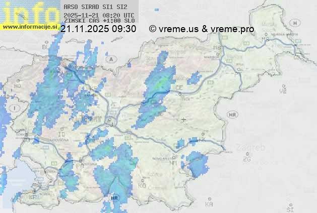 Radarska karta padavin