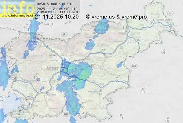 Radarska karta padavin