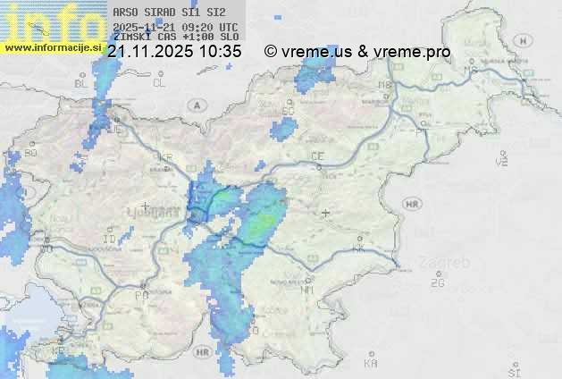 Radarska karta padavin