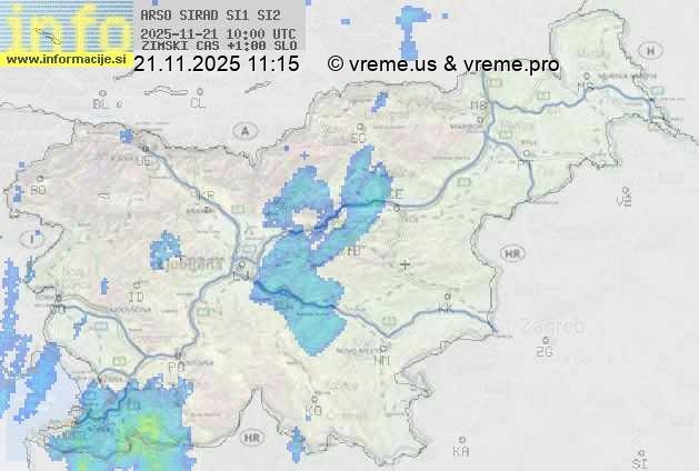 Radarska karta padavin
