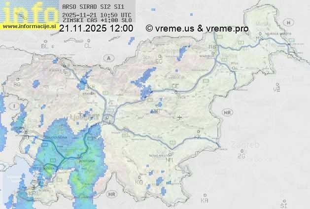 Radarska karta padavin