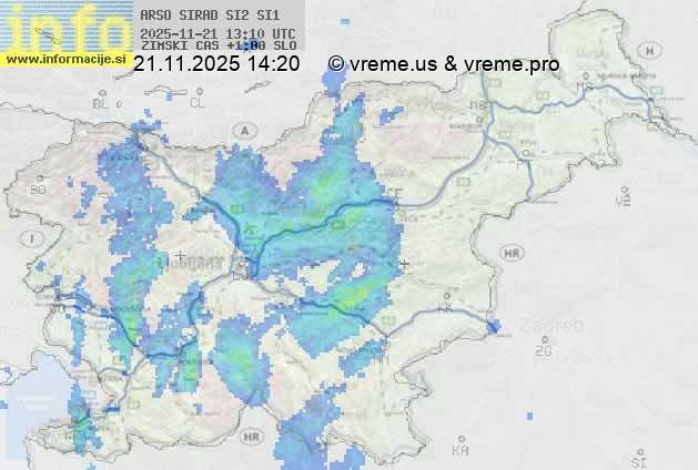 Radarska karta padavin