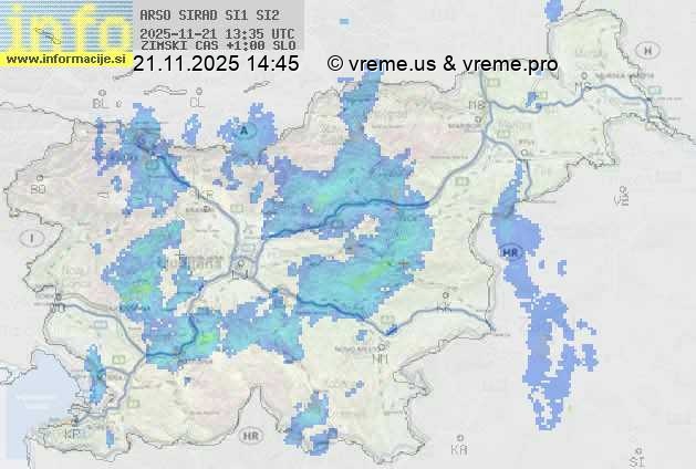Radarska karta padavin
