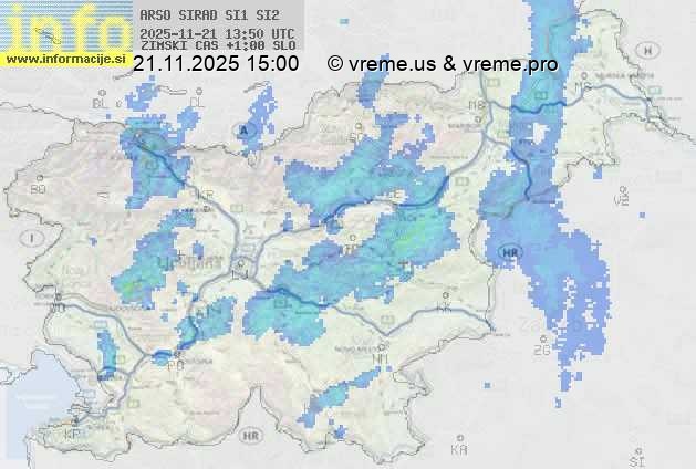 Radarska karta padavin