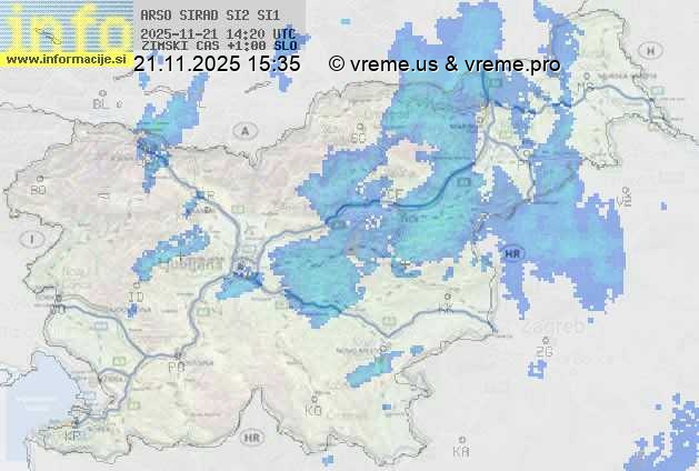 Radarska karta padavin