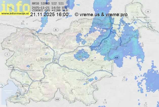 Radarska karta padavin