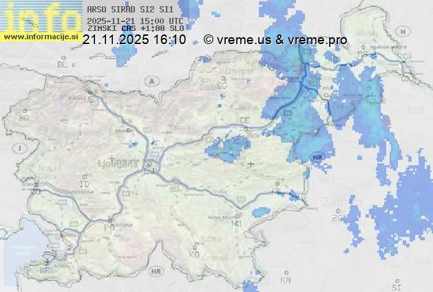Radarska karta padavin