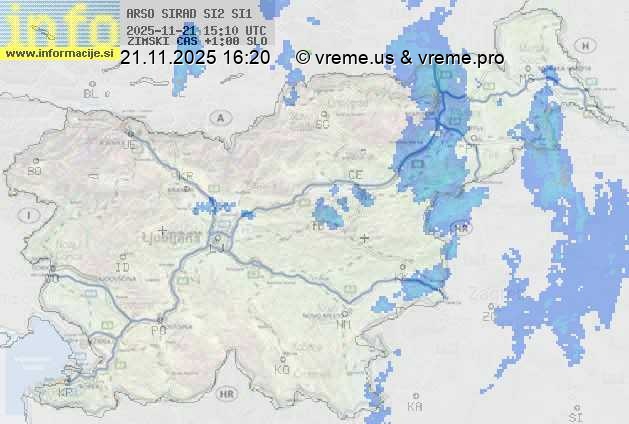 Radarska karta padavin
