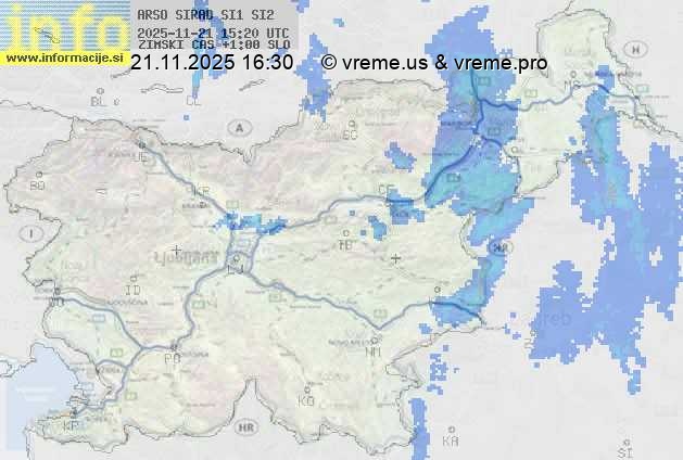 Radarska karta padavin