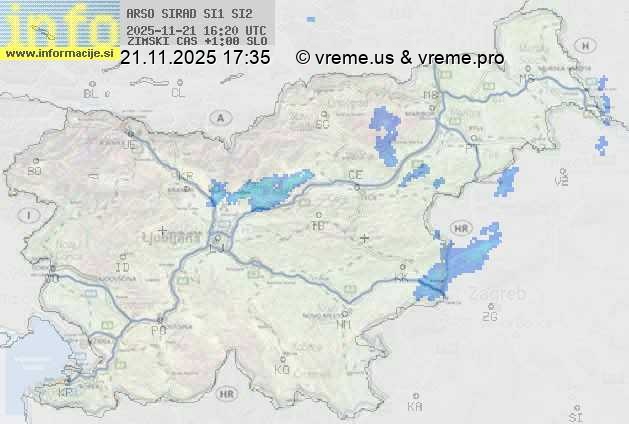 Radarska karta padavin