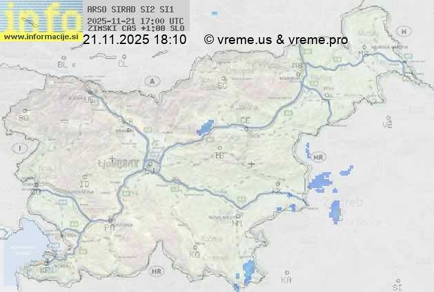 Radarska karta padavin