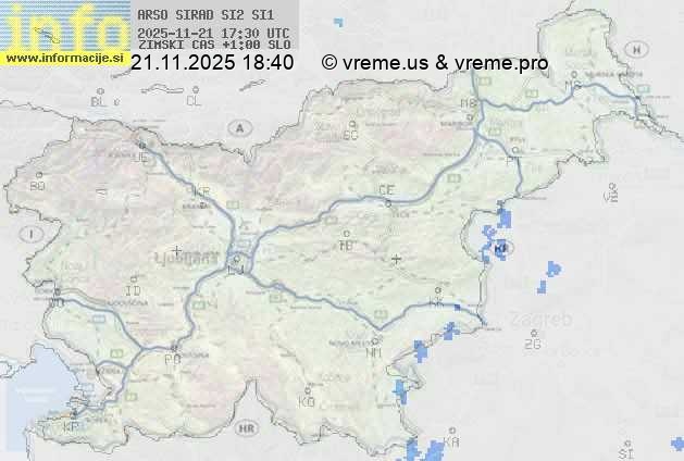 Radarska karta padavin