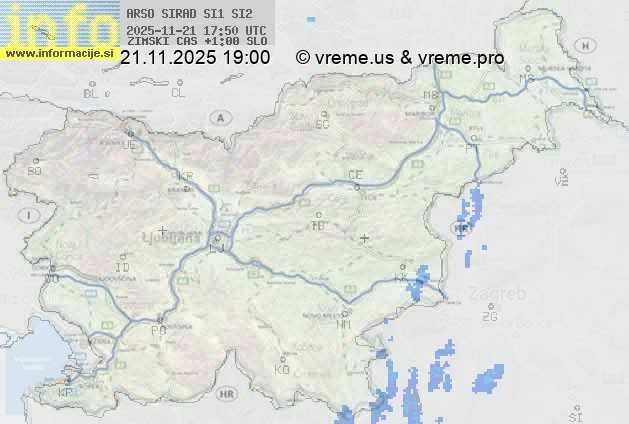 Radarska karta padavin