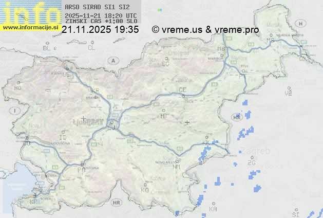 Radarska karta padavin