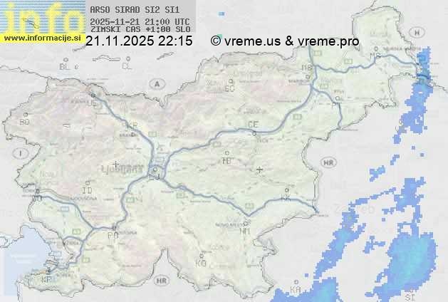 Radarska karta padavin