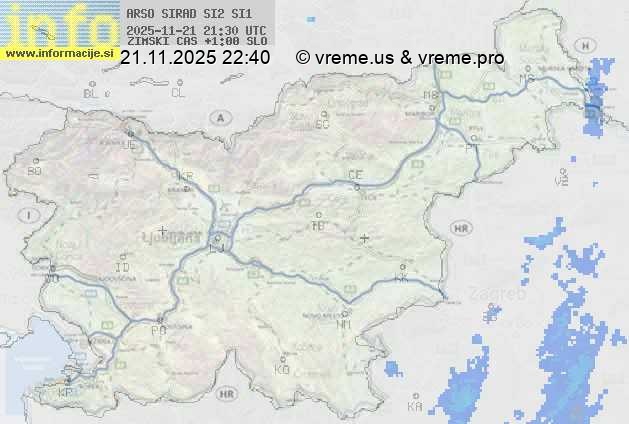 Radarska karta padavin