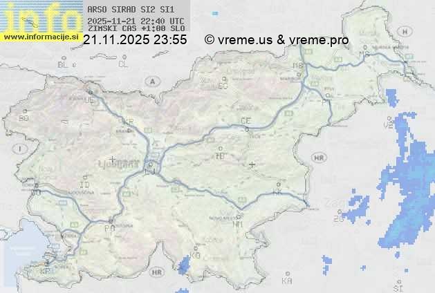 Radarska karta padavin