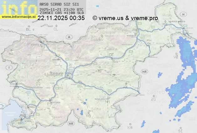 Radarska karta padavin