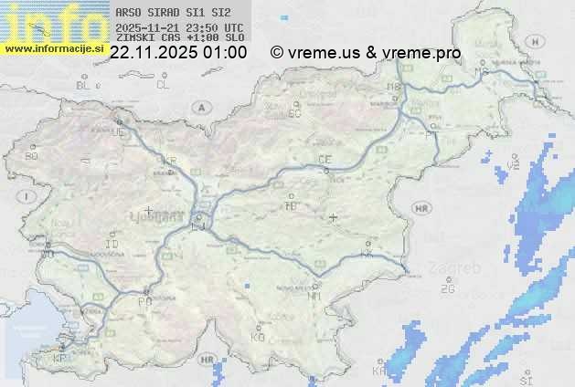 Radarska karta padavin