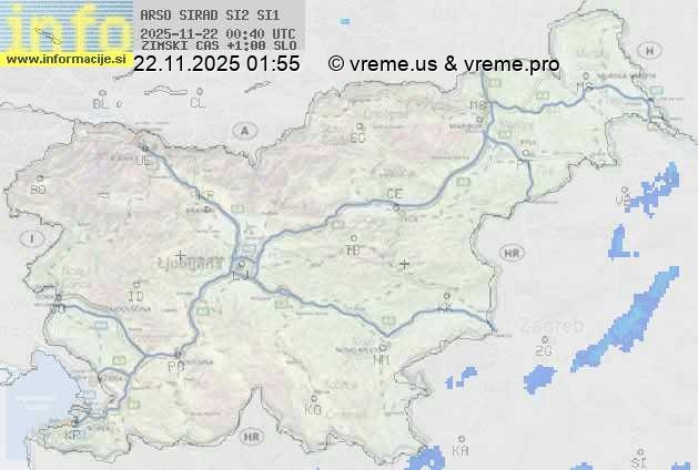 Radarska karta padavin