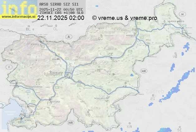 Radarska karta padavin