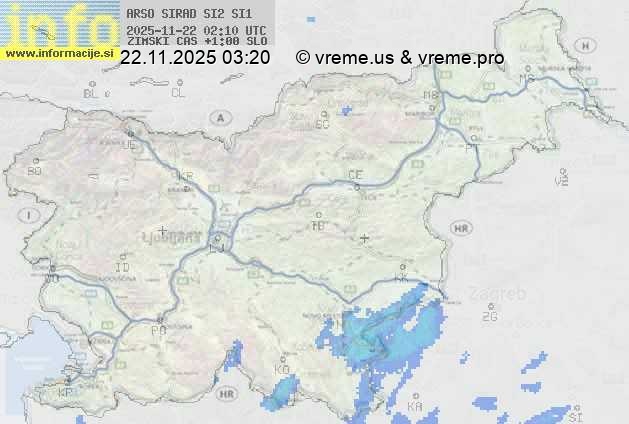 Radarska karta padavin