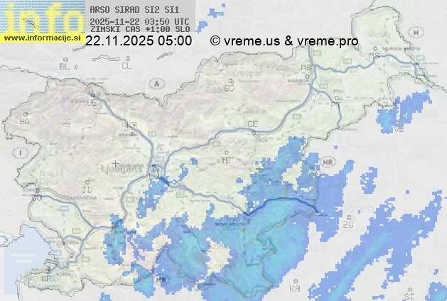 Radarska karta padavin