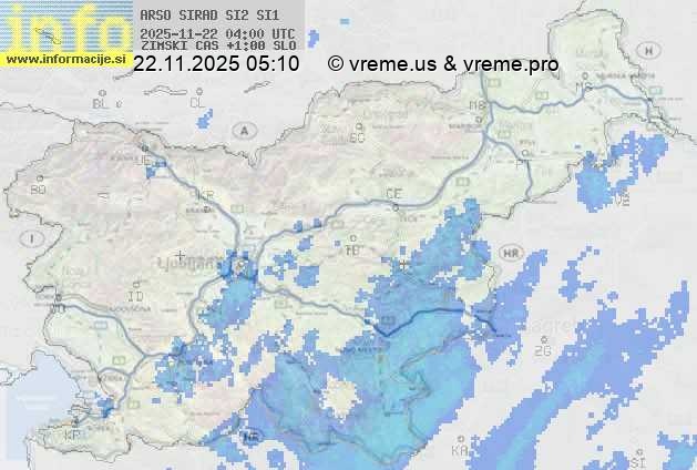 Radarska karta padavin