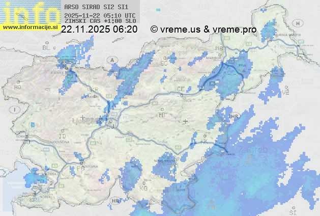Radarska karta padavin