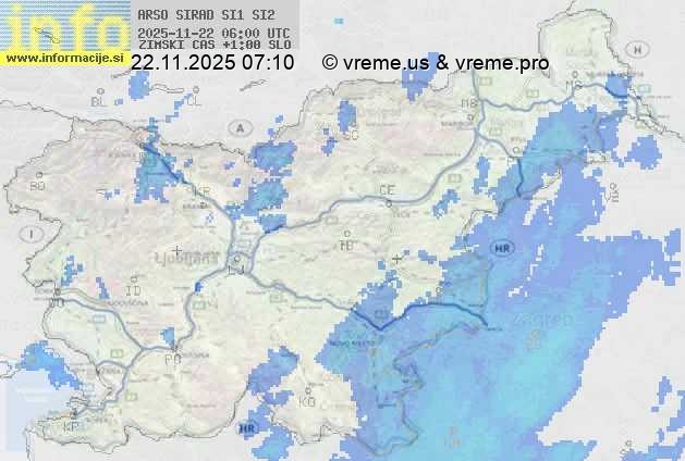Radarska karta padavin