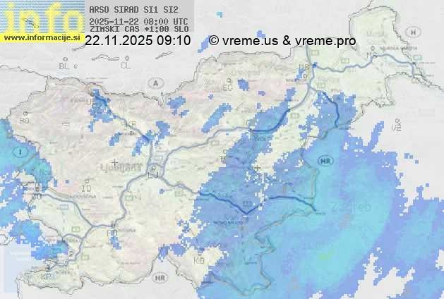 Radarska karta padavin