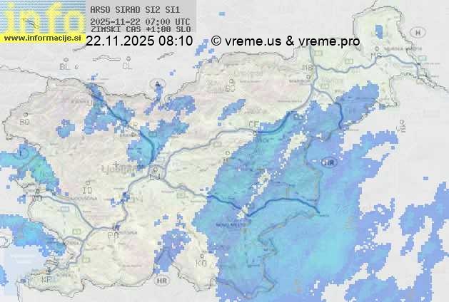 Radarska karta padavin