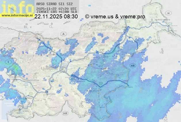 Radarska karta padavin