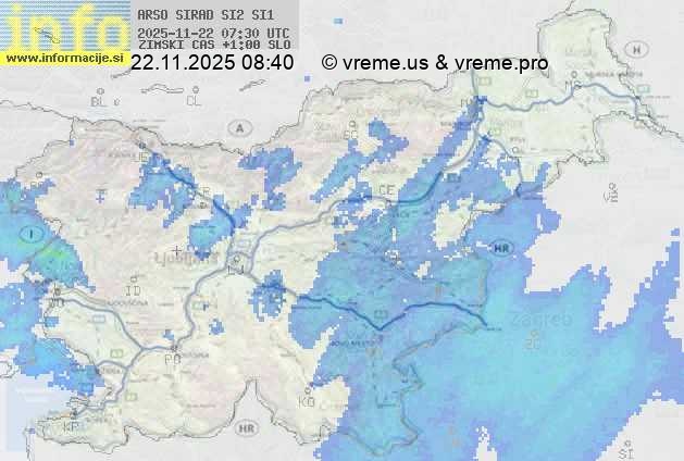 Radarska karta padavin