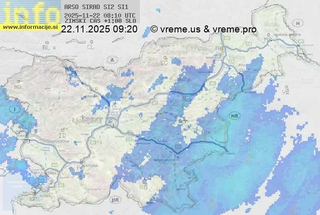 Radarska karta padavin
