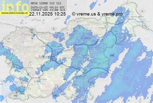 Radarska karta padavin