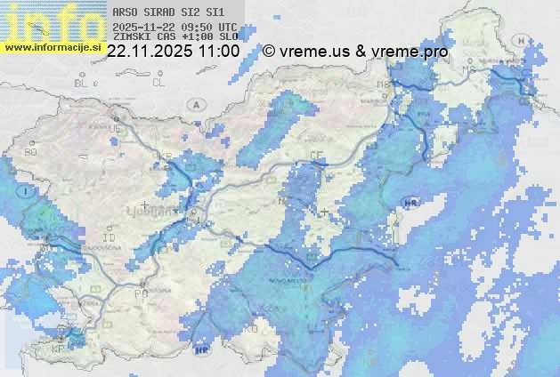 Radarska karta padavin