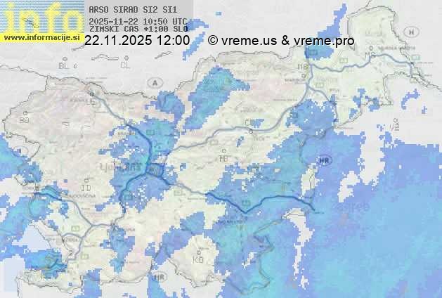Radarska karta padavin