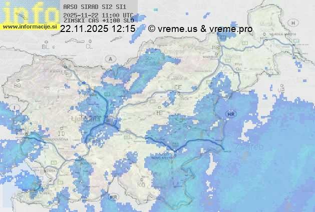 Radarska karta padavin