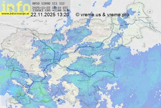 Radarska karta padavin