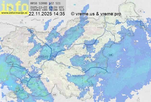 Radarska karta padavin